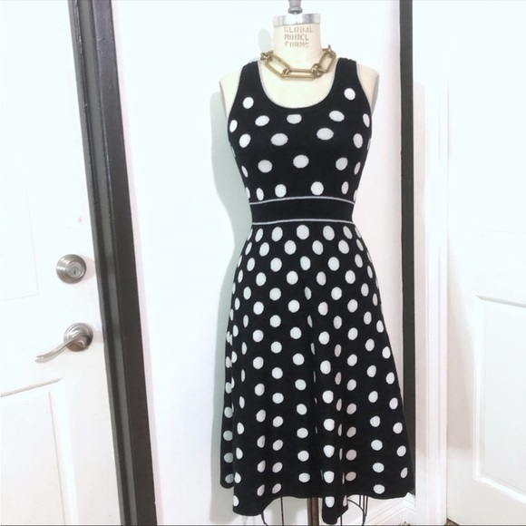 Rachel Roy polka dot knit midi dress - Picture 6 of 10